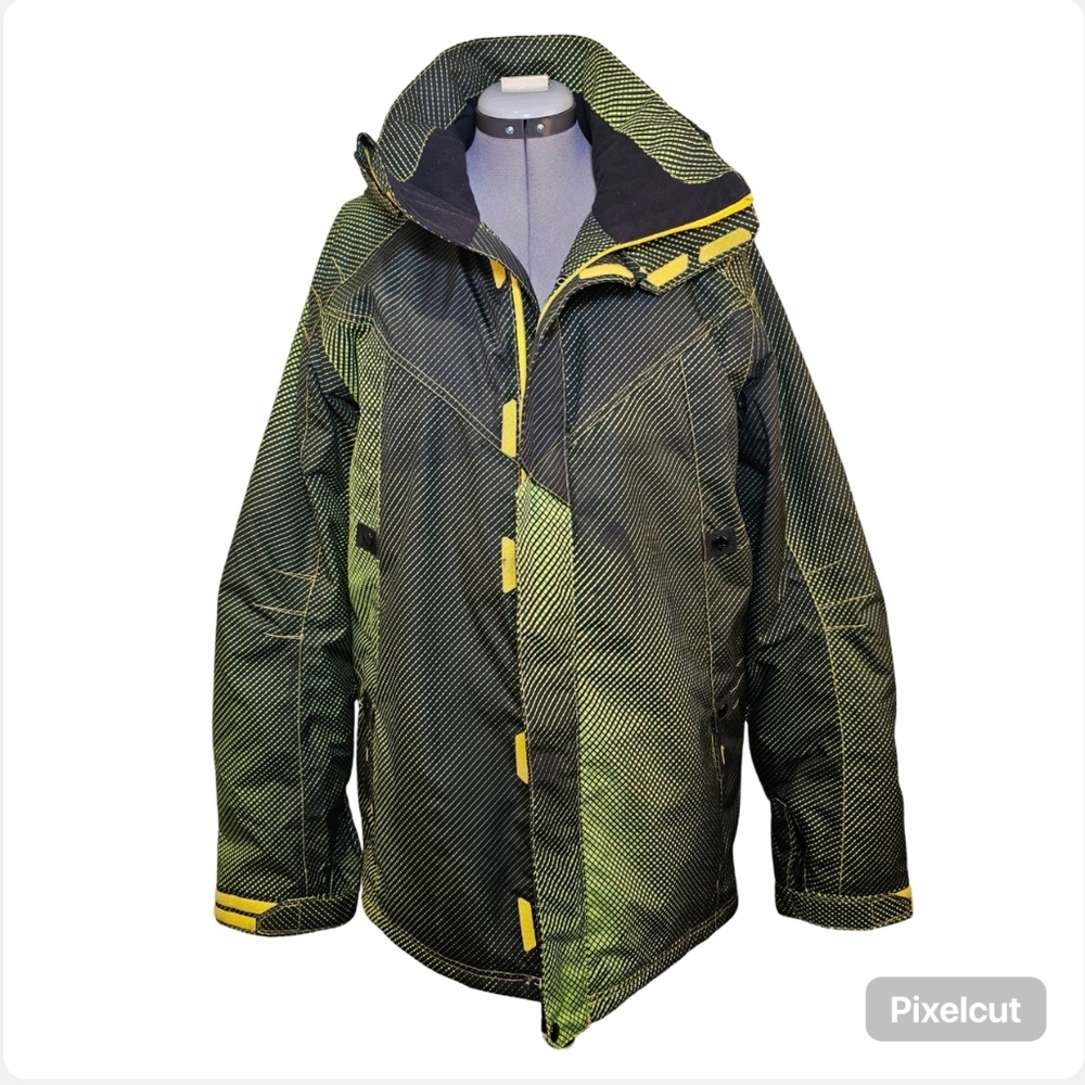 👍 Oakley green and black thinsulate anorak fit men's ski jacket size L US